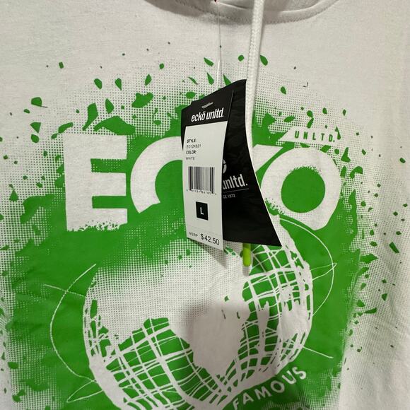 ecko unltd Short sleeve hoodie Mens Large - Picture 2 of 8